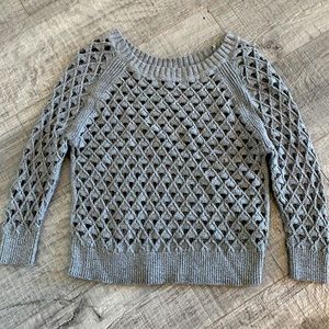 Gray long sleeve sweater American eagle